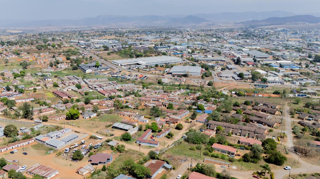 An aerial view of houses built within the Matsapha Industrial Site. Many of the houses, commonly known as titimela, lack proper planning. The Chairman of the LMB, Petros Mavimbela, said they are working on a land policy and Act of Parliament to prevent such from happening in the future.
